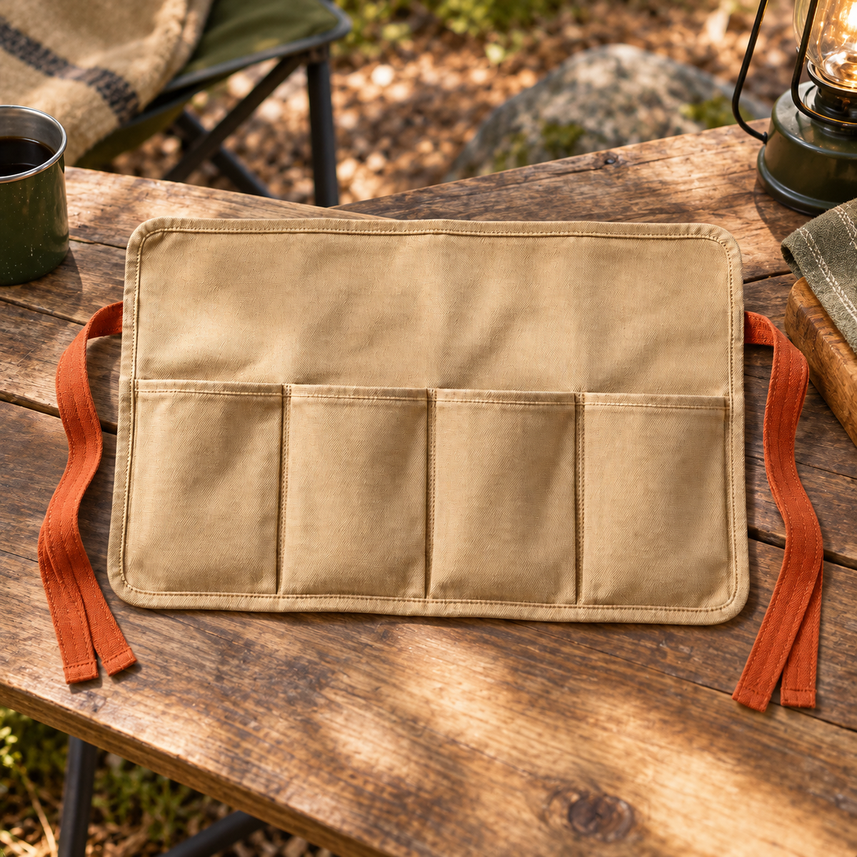 Camp Accessory Roll — lifestyle view