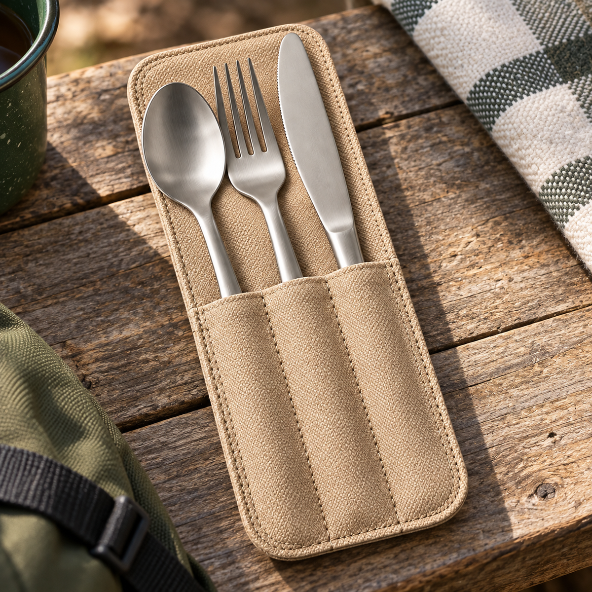 Camp Cutlery Trio — detail view