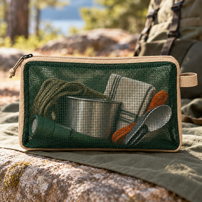 Mesh Gear Storage Bag — lifestyle view