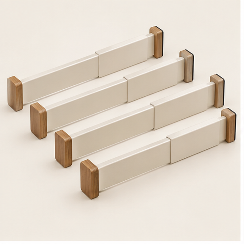 Adjustable Drawer Divider Set — 4 Piece