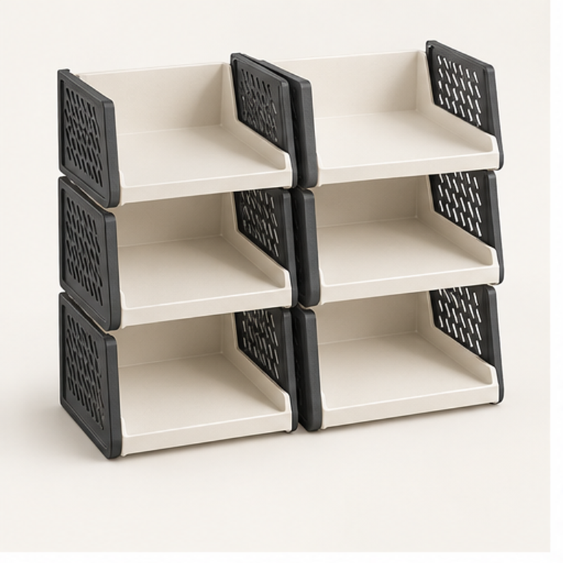 Stackable Shoe Organizer — 6 Piece